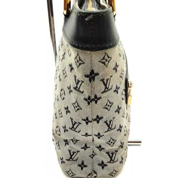 Authentic Louis Vuitton LV Hand Bag LucillePM Blue Monogram Mini Lin - Picture 7 of 17